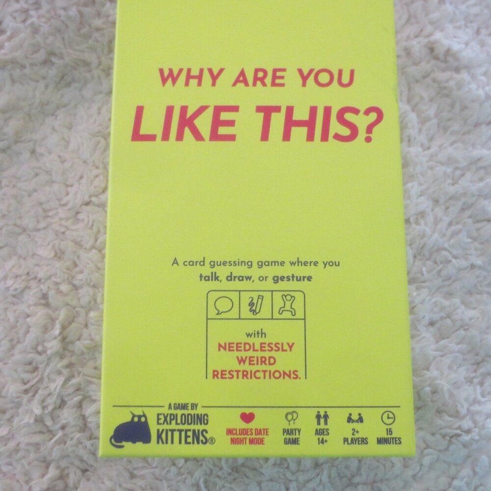 Brand New Why Are You Like This Party Game Family Night Game.